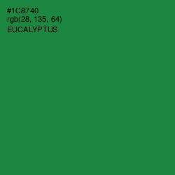 #1C8740 - Eucalyptus Color Image