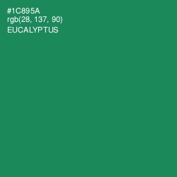 #1C895A - Eucalyptus Color Image