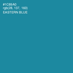#1C89A0 - Eastern Blue Color Image