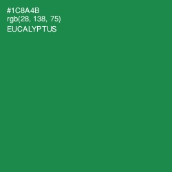 #1C8A4B - Eucalyptus Color Image