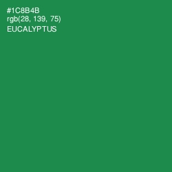 #1C8B4B - Eucalyptus Color Image