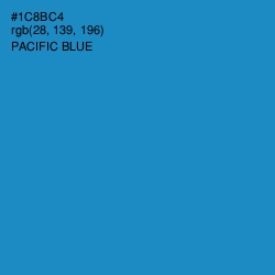 #1C8BC4 - Pacific Blue Color Image