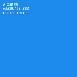 #1C8BEB - Dodger Blue Color Image