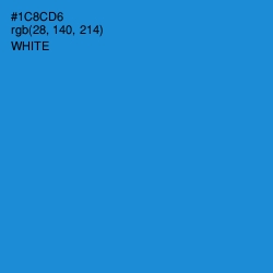 #1C8CD6 - Pacific Blue Color Image