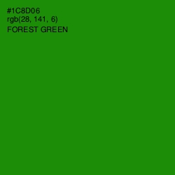 #1C8D06 - Forest Green Color Image