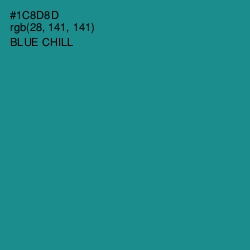 #1C8D8D - Blue Chill Color Image