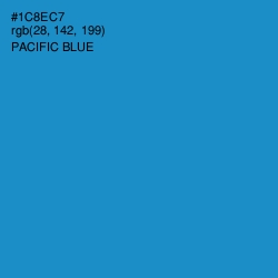 #1C8EC7 - Pacific Blue Color Image