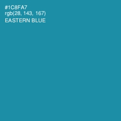 #1C8FA7 - Eastern Blue Color Image