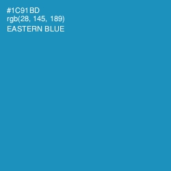#1C91BD - Eastern Blue Color Image