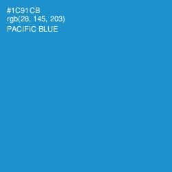 #1C91CB - Pacific Blue Color Image