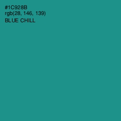 #1C928B - Blue Chill Color Image