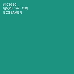 #1C9380 - Gossamer Color Image