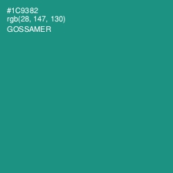 #1C9382 - Gossamer Color Image