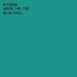 #1C958A - Blue Chill Color Image