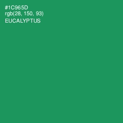 #1C965D - Eucalyptus Color Image