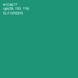 #1C9677 - Elf Green Color Image