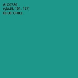 #1C9789 - Blue Chill Color Image