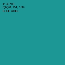 #1C9796 - Blue Chill Color Image