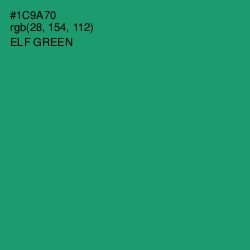 #1C9A70 - Elf Green Color Image