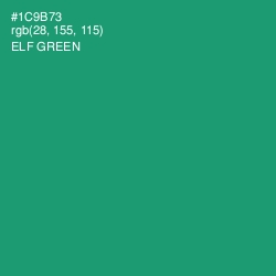 #1C9B73 - Elf Green Color Image