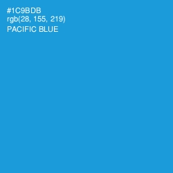 #1C9BDB - Pacific Blue Color Image