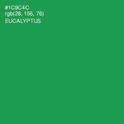 #1C9C4C - Eucalyptus Color Image