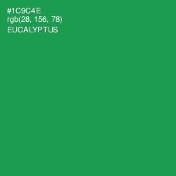 #1C9C4E - Eucalyptus Color Image