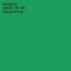 #1C9C5D - Eucalyptus Color Image