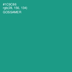 #1C9C86 - Gossamer Color Image