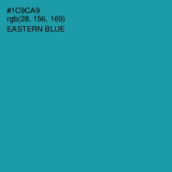 #1C9CA9 - Eastern Blue Color Image