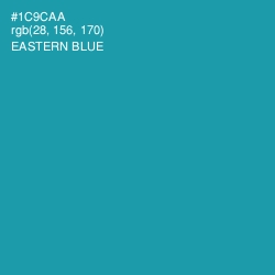 #1C9CAA - Eastern Blue Color Image