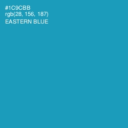 #1C9CBB - Eastern Blue Color Image