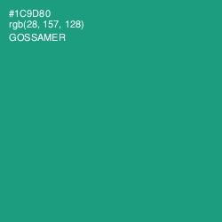 #1C9D80 - Gossamer Color Image