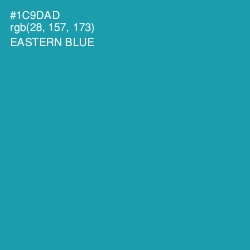 #1C9DAD - Eastern Blue Color Image