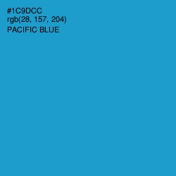 #1C9DCC - Pacific Blue Color Image