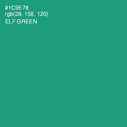 #1C9E78 - Elf Green Color Image