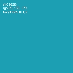 #1C9EB3 - Eastern Blue Color Image