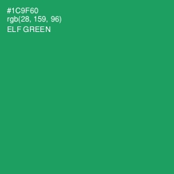 #1C9F60 - Elf Green Color Image