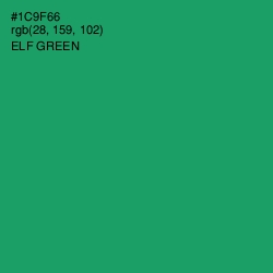 #1C9F66 - Elf Green Color Image