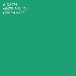 #1CA074 - Green Haze Color Image