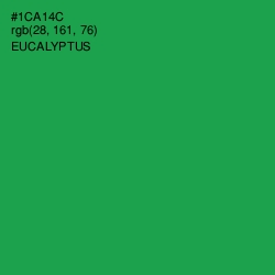 #1CA14C - Eucalyptus Color Image