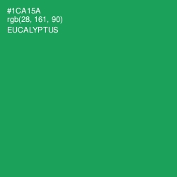 #1CA15A - Eucalyptus Color Image