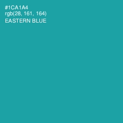 #1CA1A4 - Eastern Blue Color Image