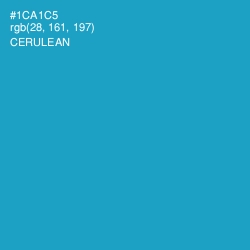 #1CA1C5 - Cerulean Color Image