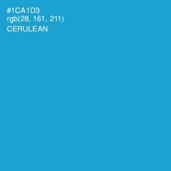 #1CA1D3 - Cerulean Color Image