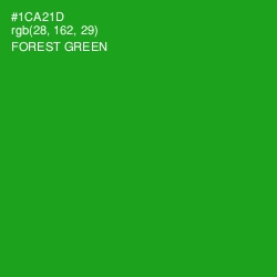 #1CA21D - Forest Green Color Image