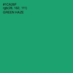 #1CA26F - Green Haze Color Image