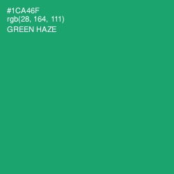 #1CA46F - Green Haze Color Image