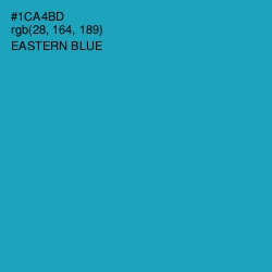 #1CA4BD - Eastern Blue Color Image