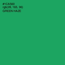 #1CA560 - Green Haze Color Image